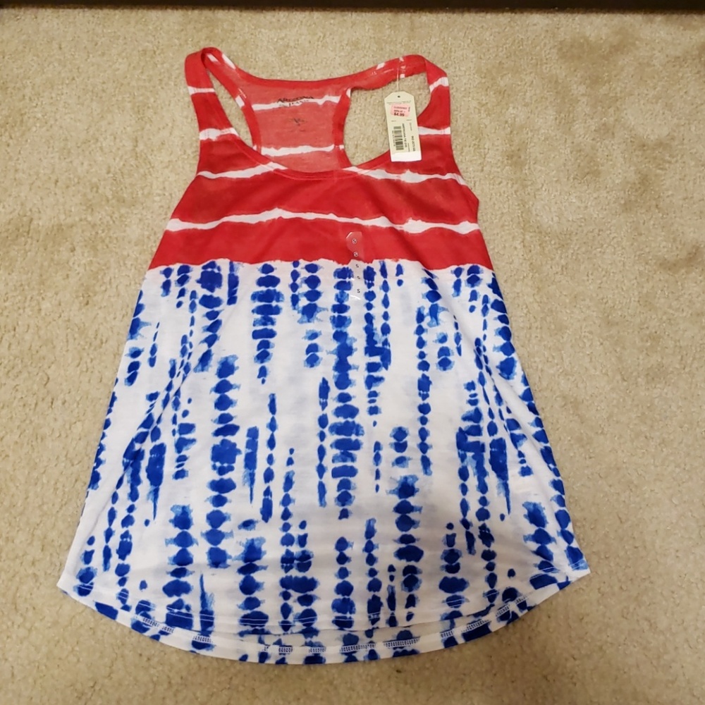 American tie dye tank top